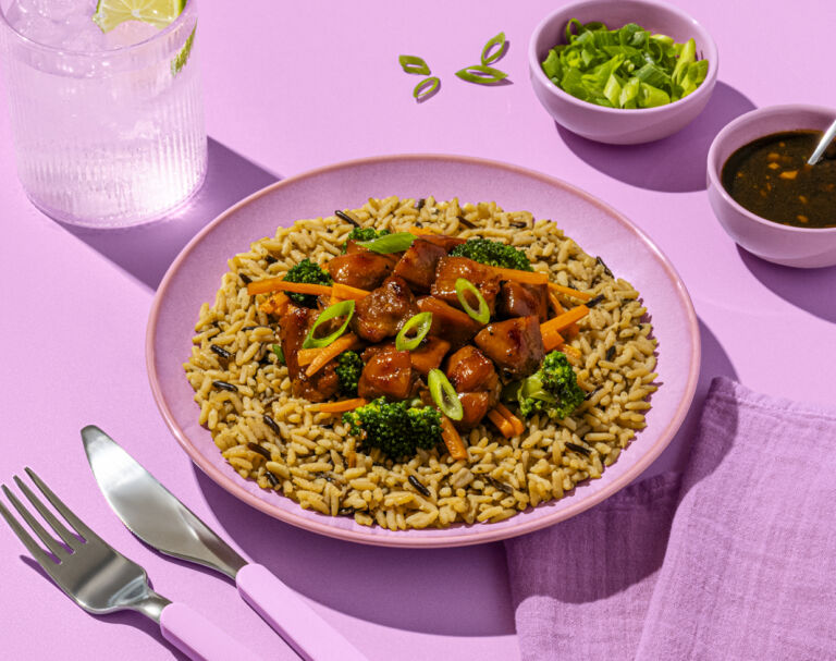 Honey Garlic Chicken & Rice